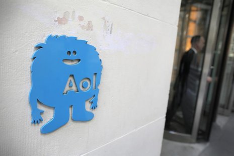 The AOL logo is seen at the company's office in New York November 5, 2013. REUTERS/Andrew Kelly The AOL logo is seen at the company's office in New York November 5, 2013. REUTERS/Andrew Kelly