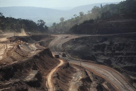 An overview of Ferro Carajas mine, the world's largest iron ore mine, operated by Brazil's Companhia Vale do Rio Doce, in the Carajas Nation An overview of Ferro Carajas mine, the world's largest iron ore mine, operated by Brazil's Companhia Vale do Rio Doce, in the Carajas Nation