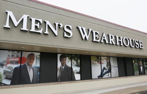 The Men's Wearhouse sign is seen outside its store in Westminster, Colorado September 11, 2013. REUTERS/Rick Wilking The Men's Wearhouse sign is seen outside its store in Westminster, Colorado September 11, 2013. REUTERS/Rick Wilking