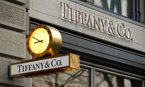 A clock is placed in front of a store of U.S. jeweller Tiffany at the Bahnhofstrasse shopping street in Zurich December 23, 2013. REUTERS/Ar A clock is placed in front of a store of U.S. jeweller Tiffany at the Bahnhofstrasse shopping street in Zurich December 23, 2013. REUTERS/Ar