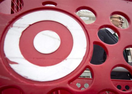 U.S. Senator Charles Schumer, is pictured through a Target shopping cart, as he holds a news conference about the massive credit card hack t U.S. Senator Charles Schumer, is pictured through a Target shopping cart, as he holds a news conference about the massive credit card hack t