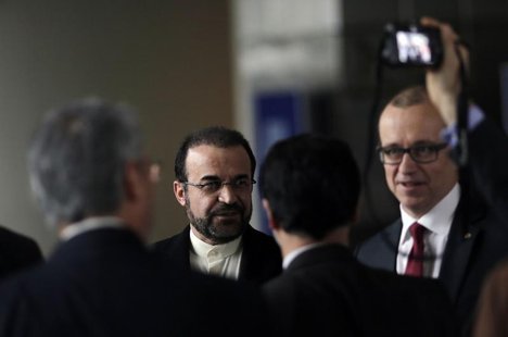 Iran's ambassador to the International Atomic Energy Agency (IAEA) Reza Najafi and Tero Varjoranta, IAEA Deputy Director General and Head of Iran's ambassador to the International Atomic Energy Agency (IAEA) Reza Najafi and Tero Varjoranta, IAEA Deputy Director General and Head of