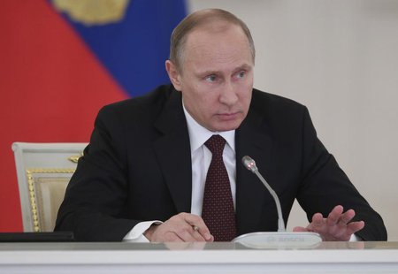 Russian President Vladimir Putin takes part in a meeting on social and economic development in Moscow's Kremlin December 23, 2013. REUTERS/M Russian President Vladimir Putin takes part in a meeting on social and economic development in Moscow's Kremlin December 23, 2013. REUTERS/M