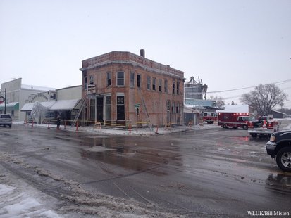 Investigators look to find out the cause behind an early morning fire at a downtown Oconto bar Wednesday, Dec. 25, 2013. (Photo from: FOX 11). Investigators look to find out the cause behind an early morning fire at a downtown Oconto bar Wednesday, Dec. 25, 2013. (Photo from: FOX 11).