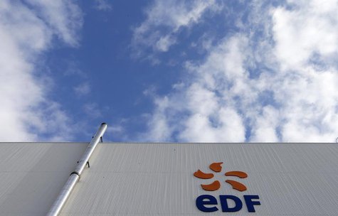 The logo of French state-owned electricity company EDF is seen on the France's oldest nuclear power station of Fessenheim, November 14, 2013 The logo of French state-owned electricity company EDF is seen on the France's oldest nuclear power station of Fessenheim, November 14, 2013