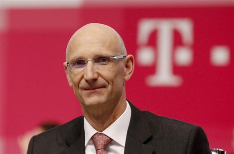Then Deutsche Telekom AG member of the board of management Timotheus Hoettges attends the company's general shareholders meeting in Cologne Then Deutsche Telekom AG member of the board of management Timotheus Hoettges attends the company's general shareholders meeting in Cologne
