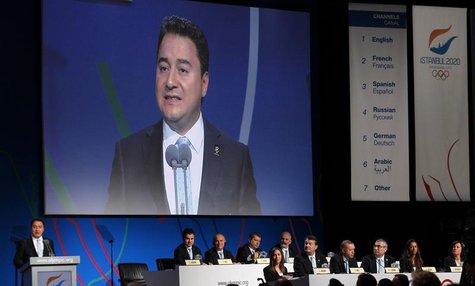 Turkish Deputy Prime Minister Ali Babacan speaks to the International Olympic Committee (IOC) during the presentation of Istanbul as a candi Turkish Deputy Prime Minister Ali Babacan speaks to the International Olympic Committee (IOC) during the presentation of Istanbul as a candi