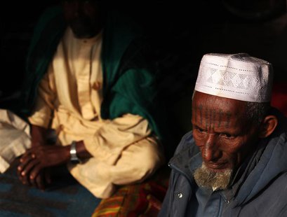 An elderly Muslim man rests at a temporary shelter at Ecole Liberte (Freedom School) in Bossangoa, north of the capital Bangui in the Centra An elderly Muslim man rests at a temporary shelter at Ecole Liberte (Freedom School) in Bossangoa, north of the capital Bangui in the Centra