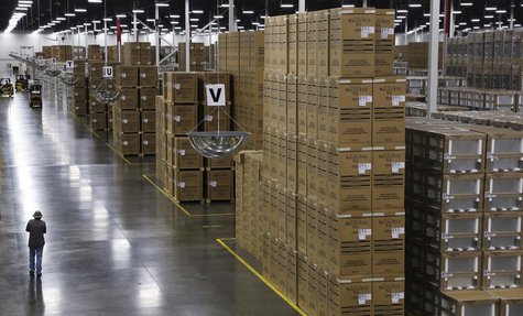 Boxed appliances are ready to be shipped out at the Whirlpool manufacturing plant in Cleveland, Tennessee August 21, 2013. REUTERS/Chris Ber Boxed appliances are ready to be shipped out at the Whirlpool manufacturing plant in Cleveland, Tennessee August 21, 2013. REUTERS/Chris Ber