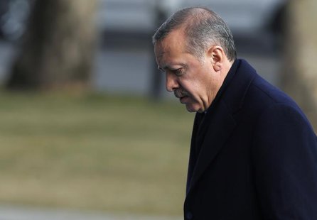 Turkey's Prime Minister Tayyip Erdogan arrives at the cabinet meeting in Ankara December 30, 2013. REUTERS/Umit Bektas Turkey's Prime Minister Tayyip Erdogan arrives at the cabinet meeting in Ankara December 30, 2013. REUTERS/Umit Bektas
