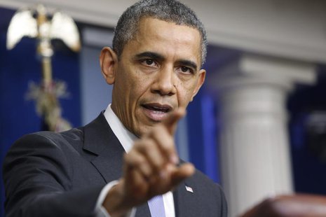 U.S. President Barack Obama addresses his year-end news conference in the White House briefing room in Washington, December 20, 2013. REUTER U.S. President Barack Obama addresses his year-end news conference in the White House briefing room in Washington, December 20, 2013. REUTER
