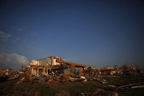 A destroyed home is seen in Joplin, Missouri May 30, 2011. REUTERS/Eric Thayer A destroyed home is seen in Joplin, Missouri May 30, 2011. REUTERS/Eric Thayer