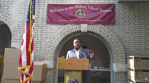 City of Trenton Mayor Tony Mack is pictured at a National Night kick-off event in Trenton, New Jersey, on August 6, 2012. REUTERS/City of Tr City of Trenton Mayor Tony Mack is pictured at a National Night kick-off event in Trenton, New Jersey, on August 6, 2012. REUTERS/City of Tr