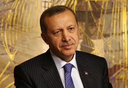 Turkey's Prime Minister Tayyip Erdogan is seen during a joint news conference with his Libyan counterpart Ali Zeidan (not pictured) in Istan Turkey's Prime Minister Tayyip Erdogan is seen during a joint news conference with his Libyan counterpart Ali Zeidan (not pictured) in Istan