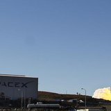 A Falcon 9 rocket carrying a small science satellite for Canada is seen as it is launched from a newly refurbished launch pad in Vandenberg A Falcon 9 rocket carrying a small science satellite for Canada is seen as it is launched from a newly refurbished launch pad in Vandenberg