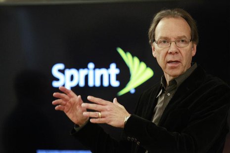 Sprint Corp's CEO Dan Hesse speaks to guests and members of the media after a tour of Sprint's laboratory in Burlingame, California, October Sprint Corp's CEO Dan Hesse speaks to guests and members of the media after a tour of Sprint's laboratory in Burlingame, California, October