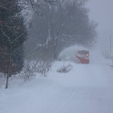 Plow truck in rural Kalamazoo County (Courtesy Kalamazoo County Road Commission) Plow truck in rural Kalamazoo County (Courtesy Kalamazoo County Road Commission)