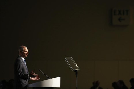 U.S. Attorney General Eric Holder speaks on stage during the annual meeting of the American Bar Association in San Francisco, California Aug U.S. Attorney General Eric Holder speaks on stage during the annual meeting of the American Bar Association in San Francisco, California Aug