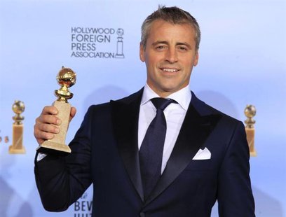 Matt LeBlanc holds his award for best performance by an actor in a television series - comedy or musical, for "Episodes," backstage at the 6 Matt LeBlanc holds his award for best performance by an actor in a television series - comedy or musical, for "Episodes," backstage at the 6