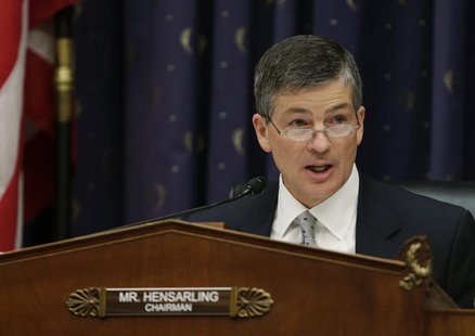 House Financial Services Committee Chairman Representative Jeb Hensarling (R-TX) speaks during the testimony of Consumer Financial Protectio House Financial Services Committee Chairman Representative Jeb Hensarling (R-TX) speaks during the testimony of Consumer Financial Protectio
