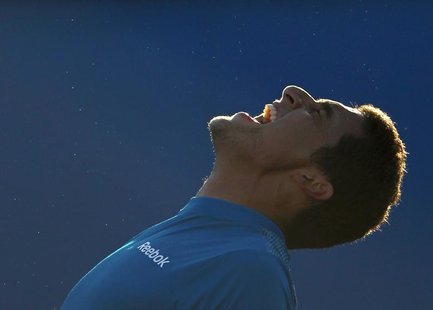 Spain's Nicolas Almagro celebrates after winning against Alejandro Falla of Colombia at the Australian Open tennis tournament in Melbourne J Spain's Nicolas Almagro celebrates after winning against Alejandro Falla of Colombia at the Australian Open tennis tournament in Melbourne J