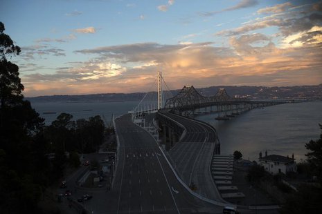 A general view of the eastern span of the San Francisco-Oakland Bay bridge in San Francisco, California September 2, 2013. REUTERS/Stephen L A general view of the eastern span of the San Francisco-Oakland Bay bridge in San Francisco, California September 2, 2013. REUTERS/Stephen L