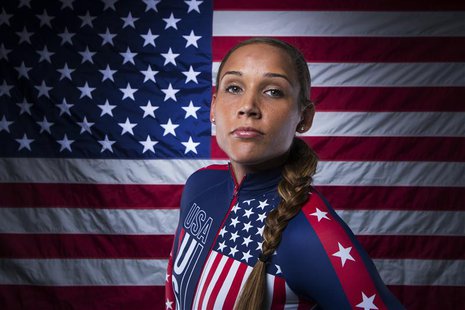 Bobsledder Lolo Jones poses for a portrait during the 2013 U.S. Olympic Team Media Summit in Park City, Utah September 30, 2013. REUTERS/Luc Bobsledder Lolo Jones poses for a portrait during the 2013 U.S. Olympic Team Media Summit in Park City, Utah September 30, 2013. REUTERS/Luc