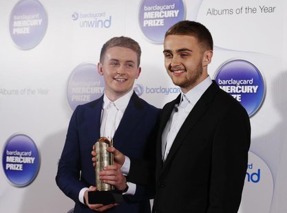 Musicians Howard (L) and Guy Lawrence of the British electronic band Disclosure, nominated for the Mercury Music Prize, poses for a photogra Musicians Howard (L) and Guy Lawrence of the British electronic band Disclosure, nominated for the Mercury Music Prize, poses for a photogra