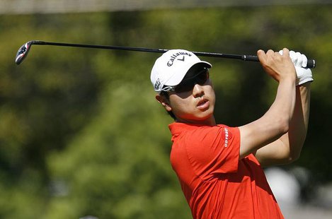 Sang-Moon Bae of South Korea hits off the 15th tee during the first round at the Sony Open golf tournament at Waialae Country Club in Honolu Sang-Moon Bae of South Korea hits off the 15th tee during the first round at the Sony Open golf tournament at Waialae Country Club in Honolu