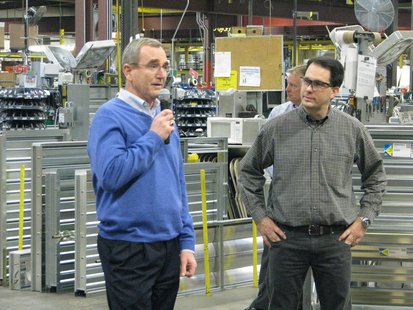 Greenheck Fan CEO Jim McIntyre (L) and Governor Scott Walker (R) Greenheck Fan CEO Jim McIntyre (L) and Governor Scott Walker (R)