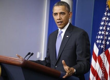 U.S. President Barack Obama addresses his year-end news conference in the White House briefing room in Washington, December 20, 2013. REUTER U.S. President Barack Obama addresses his year-end news conference in the White House briefing room in Washington, December 20, 2013. REUTER