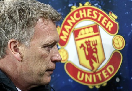 File photograph shows Manchester United's coach David Moyes pictured before the Champions League Group A soccer match against Bayer Leverkus File photograph shows Manchester United's coach David Moyes pictured before the Champions League Group A soccer match against Bayer Leverkus