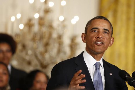 U.S. President Barack Obama urges Congress to act and extend emergency unemployment insurance benefits while at an event in the East Room of U.S. President Barack Obama urges Congress to act and extend emergency unemployment insurance benefits while at an event in the East Room of