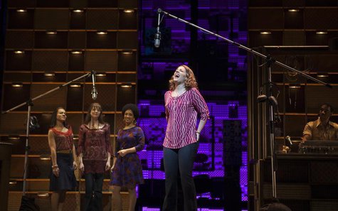 Jessie Mueller sings onstage during the "Beautiful - The Carole King Musical" press preview at the Stephen Sondheim Theatre in New York, Nov Jessie Mueller sings onstage during the "Beautiful - The Carole King Musical" press preview at the Stephen Sondheim Theatre in New York, Nov