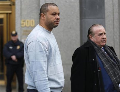 New York State Assemblyman Eric Stevenson (L) and his attorney leave the Manhattan Federal Court in New York April 4, 2013. REUTERS/Brendan New York State Assemblyman Eric Stevenson (L) and his attorney leave the Manhattan Federal Court in New York April 4, 2013. REUTERS/Brendan
