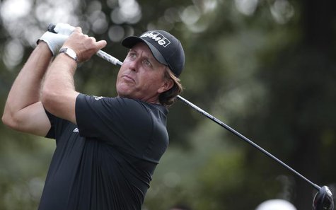 Phil Mickelson of the U.S. tees off on the 10th hole during the second round of the WGC-HSBC Champions golf tournament in Shanghai November Phil Mickelson of the U.S. tees off on the 10th hole during the second round of the WGC-HSBC Champions golf tournament in Shanghai November