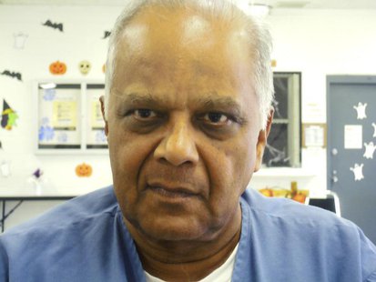 Krishna Maharaj sits for an interview in Miami Dade county jail in Miami, Florida, October 15, 2012. REUTERS/David Adams Krishna Maharaj sits for an interview in Miami Dade county jail in Miami, Florida, October 15, 2012. REUTERS/David Adams