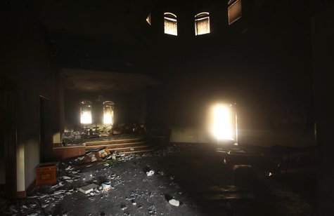 An interior view of the U.S. consulate, which was attacked and set on fire by gunmen, in Benghazi September 12, 2012. REUTERS/Esam Al-Fetori An interior view of the U.S. consulate, which was attacked and set on fire by gunmen, in Benghazi September 12, 2012. REUTERS/Esam Al-Fetori