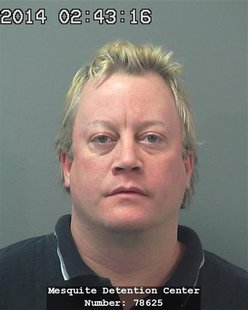 Jason Greniger, 34, is seen after his arrest over the weekend in this Mesquite Police Department booking photo released to Reuters on Januar Jason Greniger, 34, is seen after his arrest over the weekend in this Mesquite Police Department booking photo released to Reuters on Januar