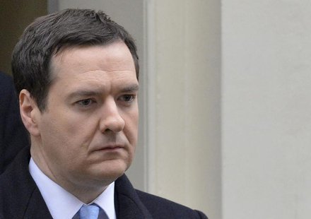 Britain's Chancellor of the Exchequer George Osborne leaves his official residence in Downing Street in London December 12, 2013. REUTERS/To Britain's Chancellor of the Exchequer George Osborne leaves his official residence in Downing Street in London December 12, 2013. REUTERS/To