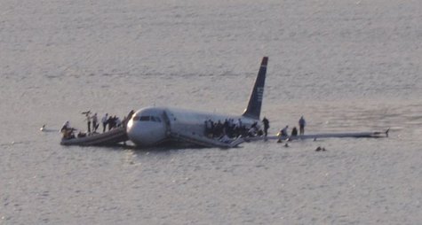 U.S. Airways Flight 1549 in the Hudson River 1/15/09 Photo: Wikipedia U.S. Airways Flight 1549 in the Hudson River 1/15/09 Photo: Wikipedia