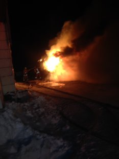 Merrill garage fire Photo: Merrill Fire Department
Merrill garage fire Photo: Merrill Fire Department