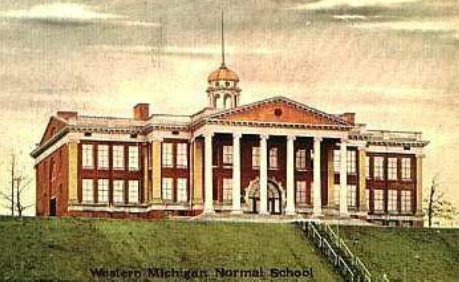 Western Michigan Normal School the way it looked originally. Western Michigan Normal School the way it looked originally.