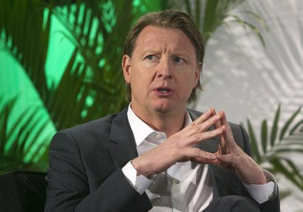 Hans Vestberg, president/CEO of Ericsson Group, speaks during a panel discussion at the 2014 International Consumer Electronics Show (CES) i Hans Vestberg, president/CEO of Ericsson Group, speaks during a panel discussion at the 2014 International Consumer Electronics Show (CES) i