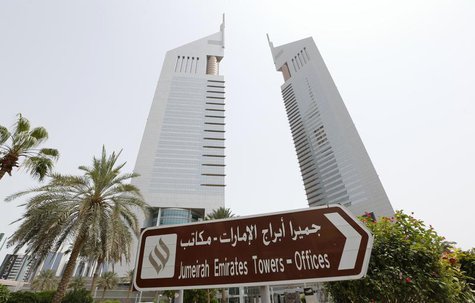 The Emirates Towers, which house the headquarters of Dubai Group, are seen on Sheikh Zayed road in Dubai May 9, 2013. REUTERS/Ahmed Jadallah The Emirates Towers, which house the headquarters of Dubai Group, are seen on Sheikh Zayed road in Dubai May 9, 2013. REUTERS/Ahmed Jadallah