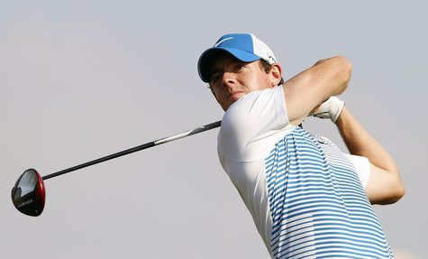 Rory McIlroy of Northern Ireland tees off on the 15th hole during the Abu Dhabi Golf championship January 17, 2014. REUTERS/Ahmed Jadallah Rory McIlroy of Northern Ireland tees off on the 15th hole during the Abu Dhabi Golf championship January 17, 2014. REUTERS/Ahmed Jadallah