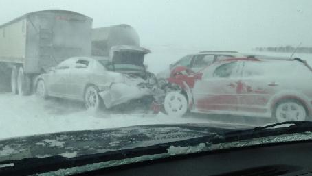 Multiple vehicle crash on I-90 near Humboldt. (SDHP.gov) Multiple vehicle crash on I-90 near Humboldt. (SDHP.gov)