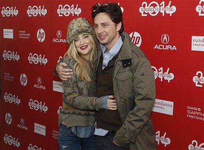 Actors Kate Hudson (L) and Zach Braff attend the premiere of the film "Wish I Was Here" at the Sundance Film Festival in Park City, Utah, Ja Actors Kate Hudson (L) and Zach Braff attend the premiere of the film "Wish I Was Here" at the Sundance Film Festival in Park City, Utah, Ja