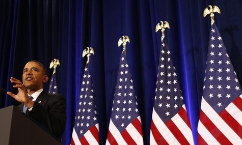 U.S. President Barack Obama speaks about the National Security Agency from the Justice Department in Washington January 17, 2014. REUTERS/Ke U.S. President Barack Obama speaks about the National Security Agency from the Justice Department in Washington January 17, 2014. REUTERS/Ke