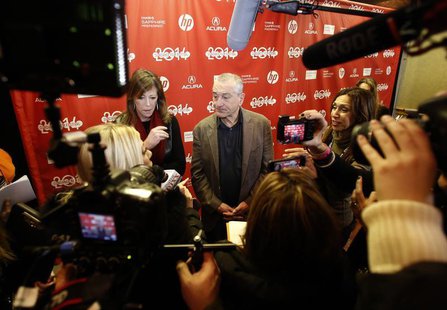 Executive producer Jane Rosenthal (L) and actor Robert De Niro attend the premiere of the film "Remembering the Artist" at the Sundance Film Executive producer Jane Rosenthal (L) and actor Robert De Niro attend the premiere of the film "Remembering the Artist" at the Sundance Film